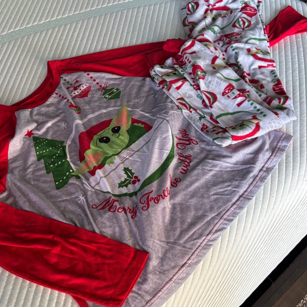 Star War Pajama Christmas Set - Red and Green